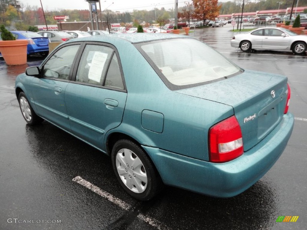 2002 Protege LX - Seabreeze Green Mica / Beige photo #5