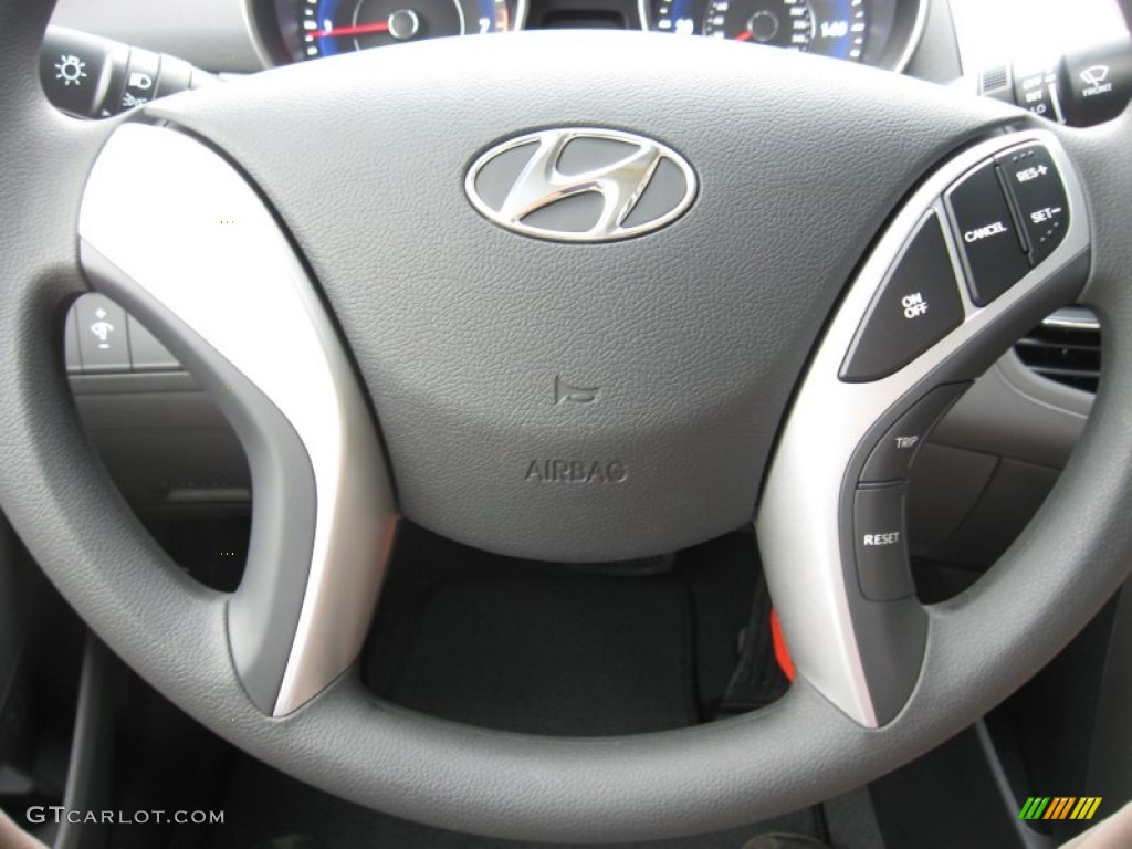 2012 Elantra GLS - Indigo Night Blue / Gray photo #27