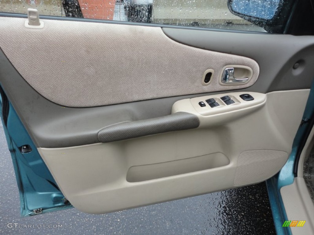 2002 Mazda Protege LX Beige Door Panel Photo #55827924