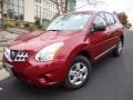 2011 Cayenne Red Nissan Rogue S AWD  photo #2