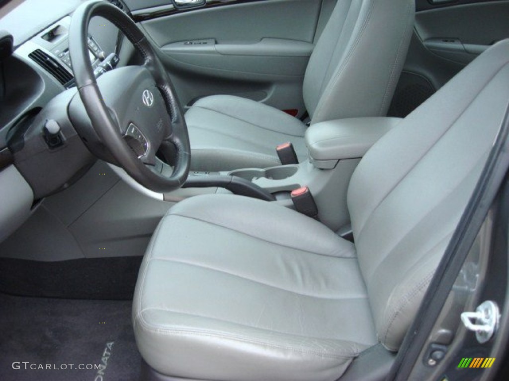 Gray Interior 2010 Hyundai Sonata Limited Photo #55829006