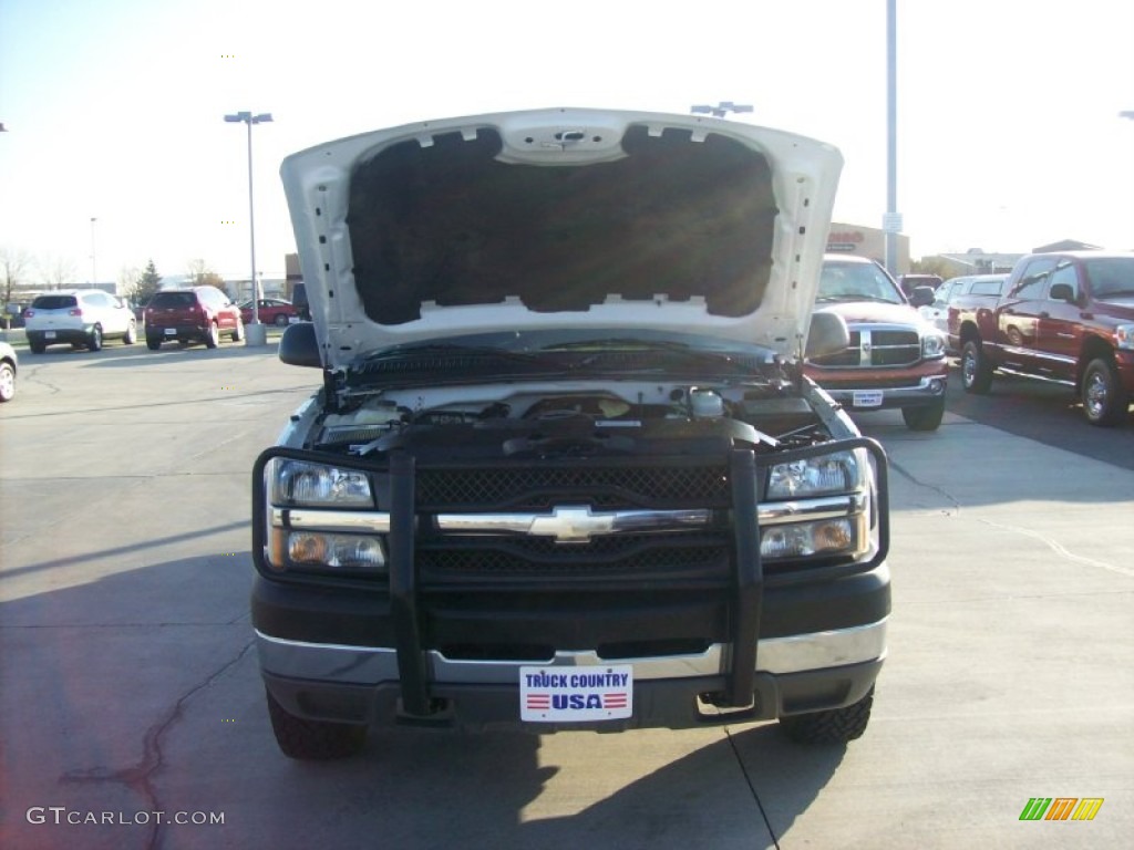 2003 Silverado 2500HD LS Extended Cab 4x4 - Summit White / Dark Charcoal photo #12