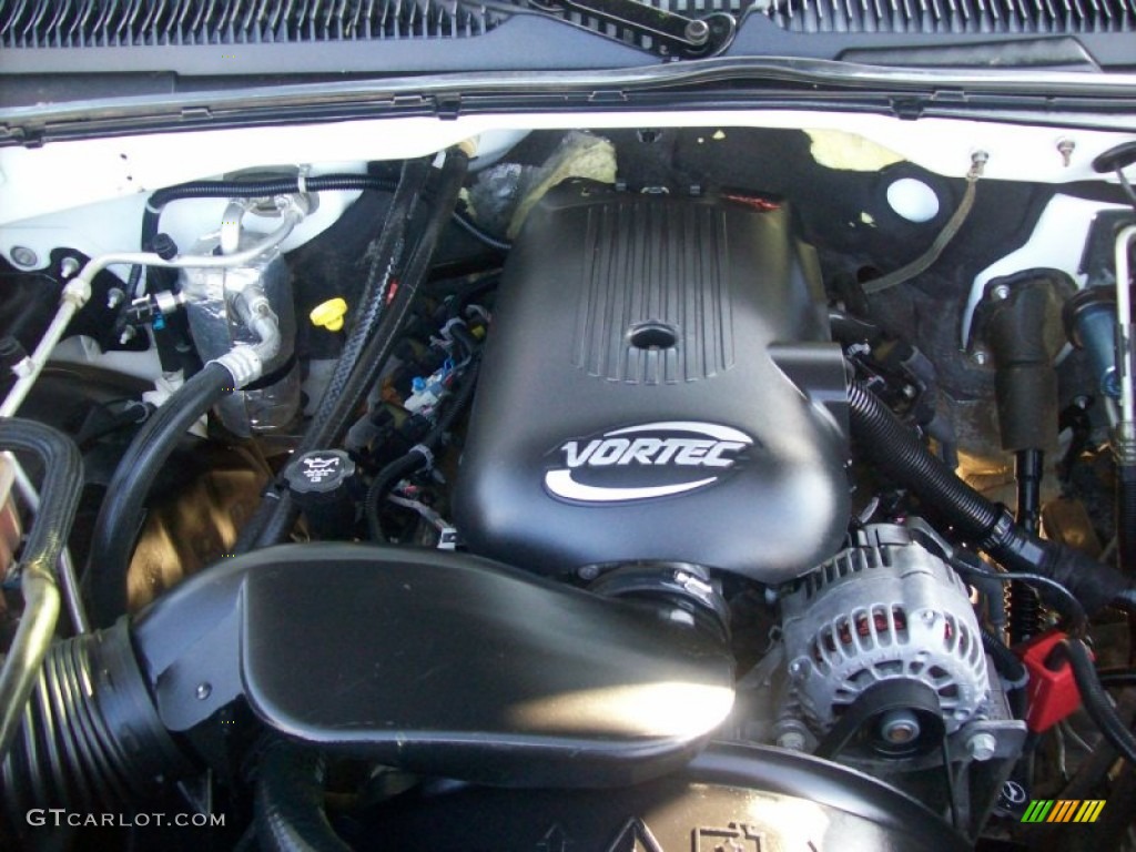 2003 Silverado 2500HD LS Extended Cab 4x4 - Summit White / Dark Charcoal photo #13