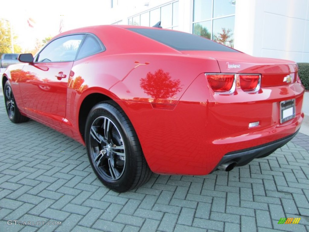 2011 Camaro LS Coupe - Victory Red / Gray photo #3