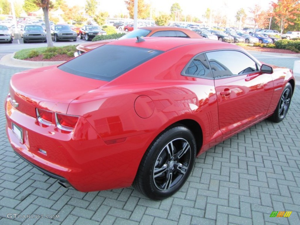 2011 Camaro LS Coupe - Victory Red / Gray photo #5