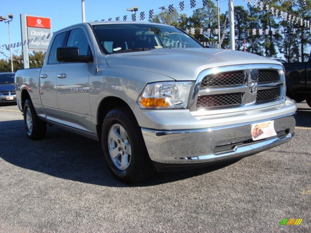 2011 Ram 1500 ST Quad Cab - Bright Silver Metallic / Dark Slate Gray/Medium Graystone photo #6