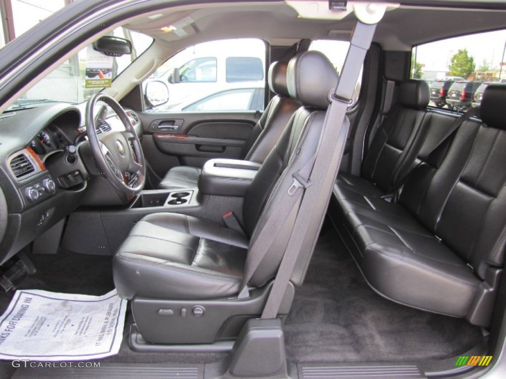 2010 Silverado 1500 LTZ Extended Cab 4x4 - Sheer Silver Metallic / Ebony photo #22