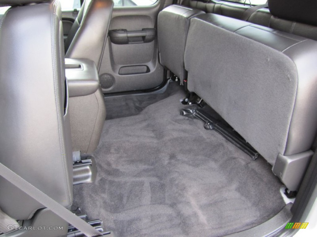 Ebony Interior 2010 Chevrolet Silverado 1500 LTZ Extended Cab 4x4 Photo #55831178