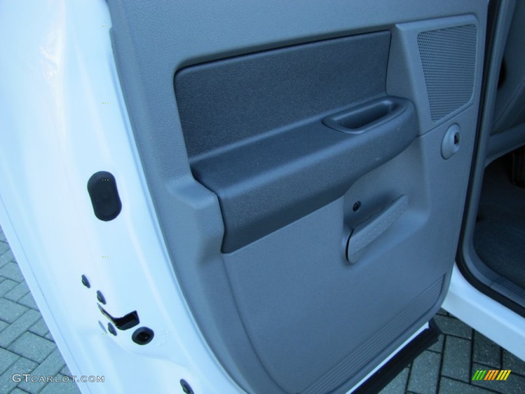 2007 Ram 1500 SLT Quad Cab - Bright White / Medium Slate Gray photo #14