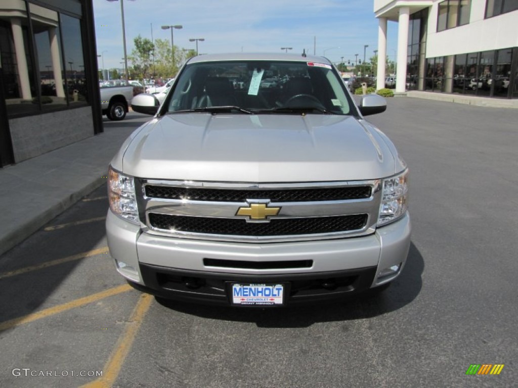 2010 Silverado 1500 LTZ Extended Cab 4x4 - Sheer Silver Metallic / Ebony photo #31