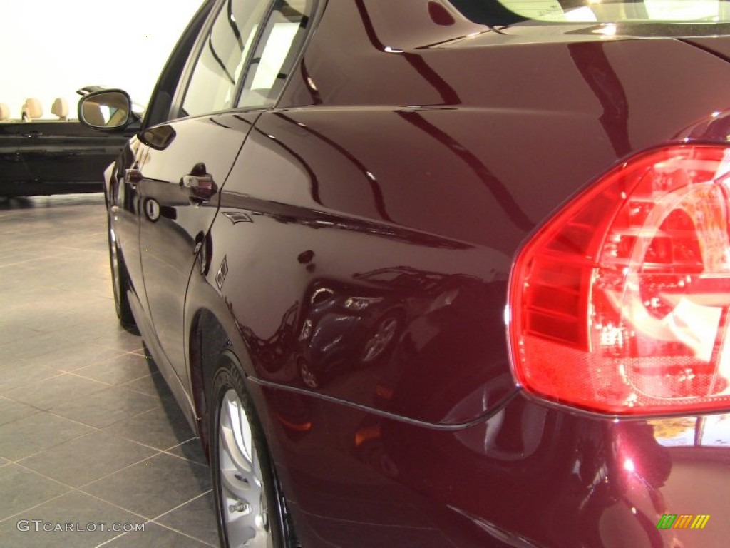 2009 3 Series 328xi Sedan - Barbara Red Metallic / Beige photo #4