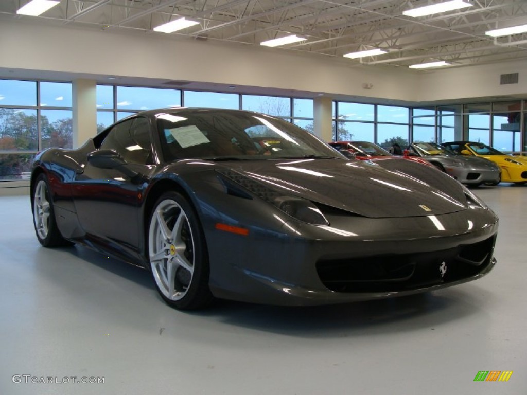 Grigio Silverstone (Dark Grey Metallic) 2010 Ferrari 458 Italia Exterior Photo #55832069