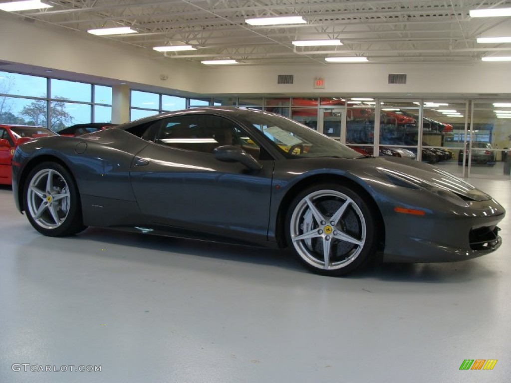 Grigio Silverstone (Dark Grey Metallic) 2010 Ferrari 458 Italia Exterior Photo #55832081