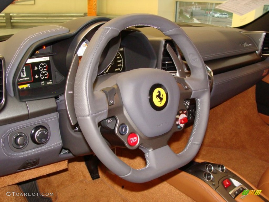 2010 Ferrari 458 Italia Cuoio Steering Wheel Photo #55832210