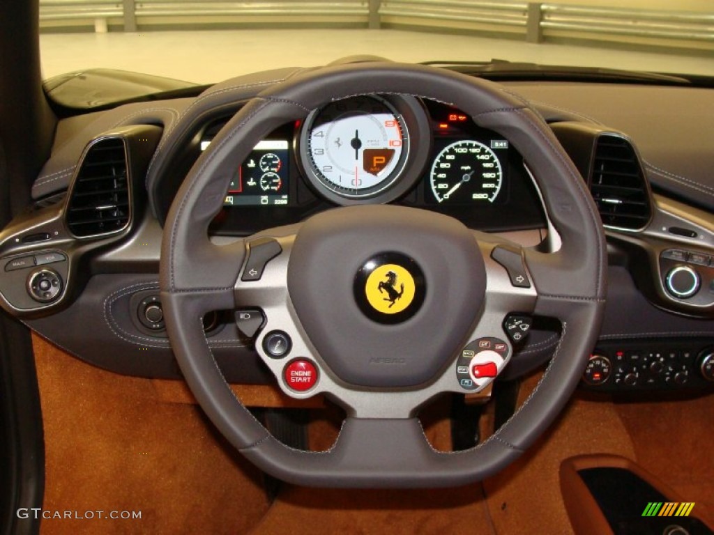 2010 Ferrari 458 Italia Cuoio Steering Wheel Photo #55832216