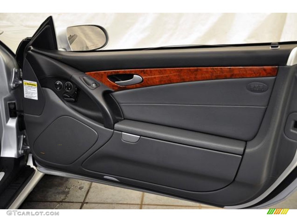 2006 Mercedes-Benz SL 500 Roadster Charcoal Door Panel Photo #55834335