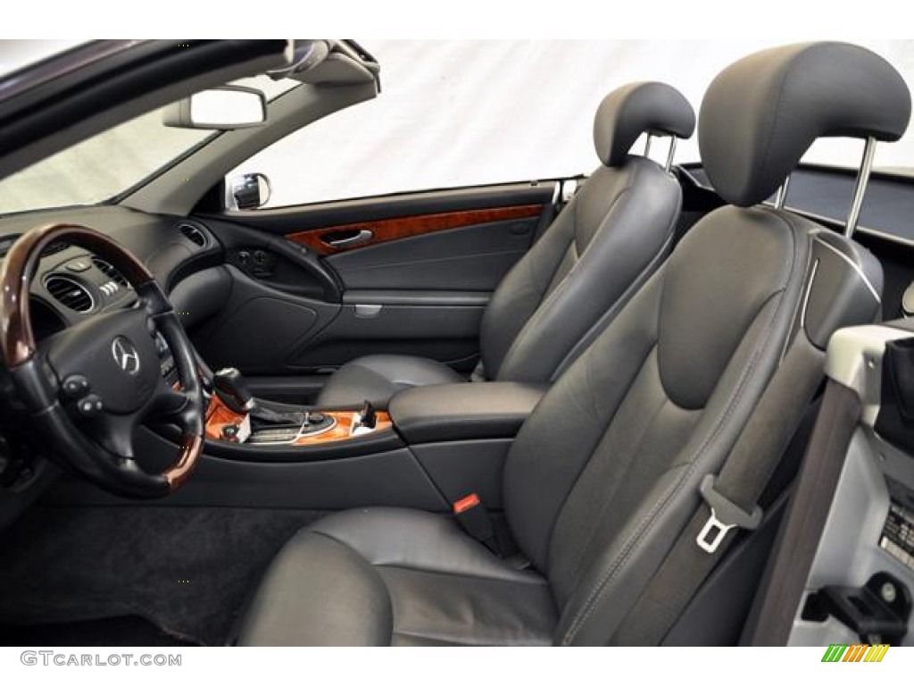 Charcoal Interior 2006 Mercedes-Benz SL 500 Roadster Photo #55834415