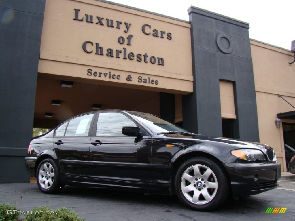 2003 3 Series 325i Sedan - Black Sapphire Metallic / Black photo #1