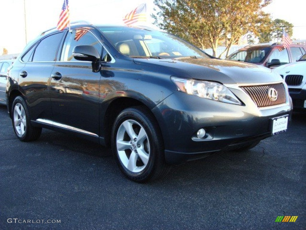 2010 RX 350 AWD - Smokey Granite Mica / Black/Brown Walnut photo #1