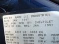 Info Tag of 1997 Suburban C1500 LS