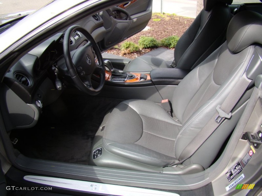 Charcoal Interior 2006 Mercedes-Benz SL 500 Roadster Photo #55836704