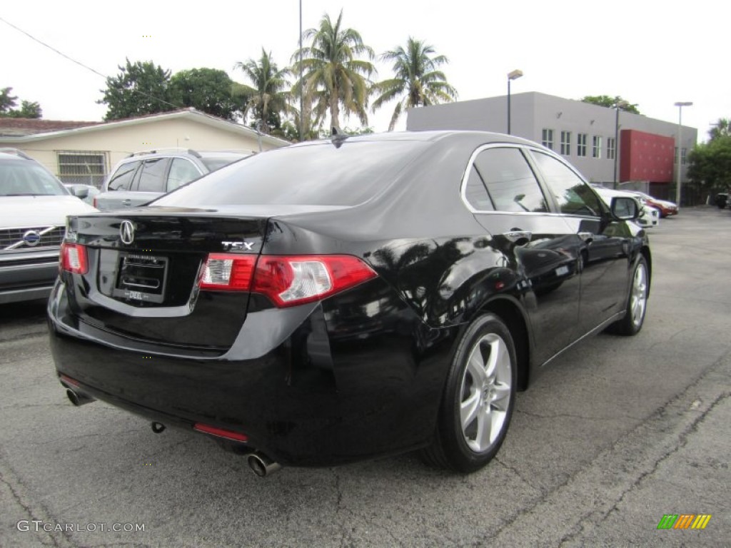 2009 TSX Sedan - Crystal Black Pearl / Taupe photo #5