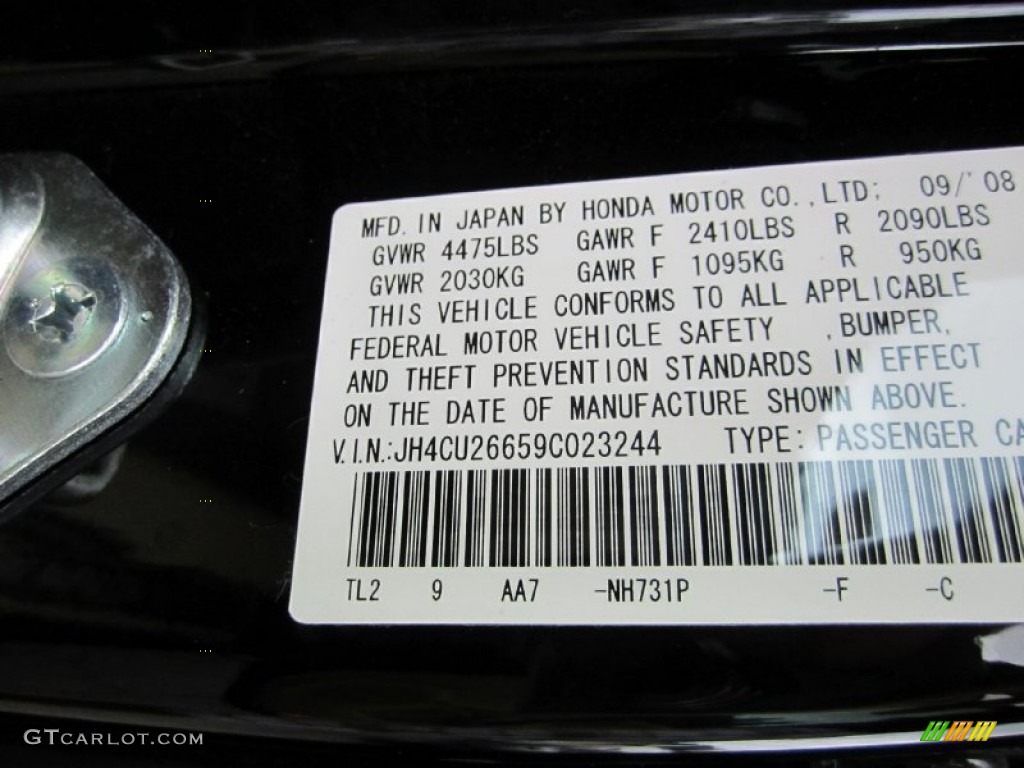 2009 TSX Sedan - Crystal Black Pearl / Taupe photo #14