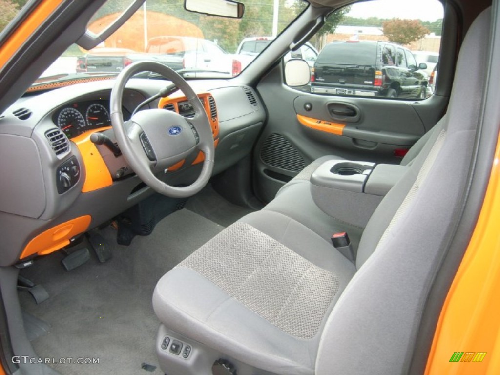 Dark Graphite Grey Interior 2003 Ford F150 XLT Regular Cab Photo #55837883