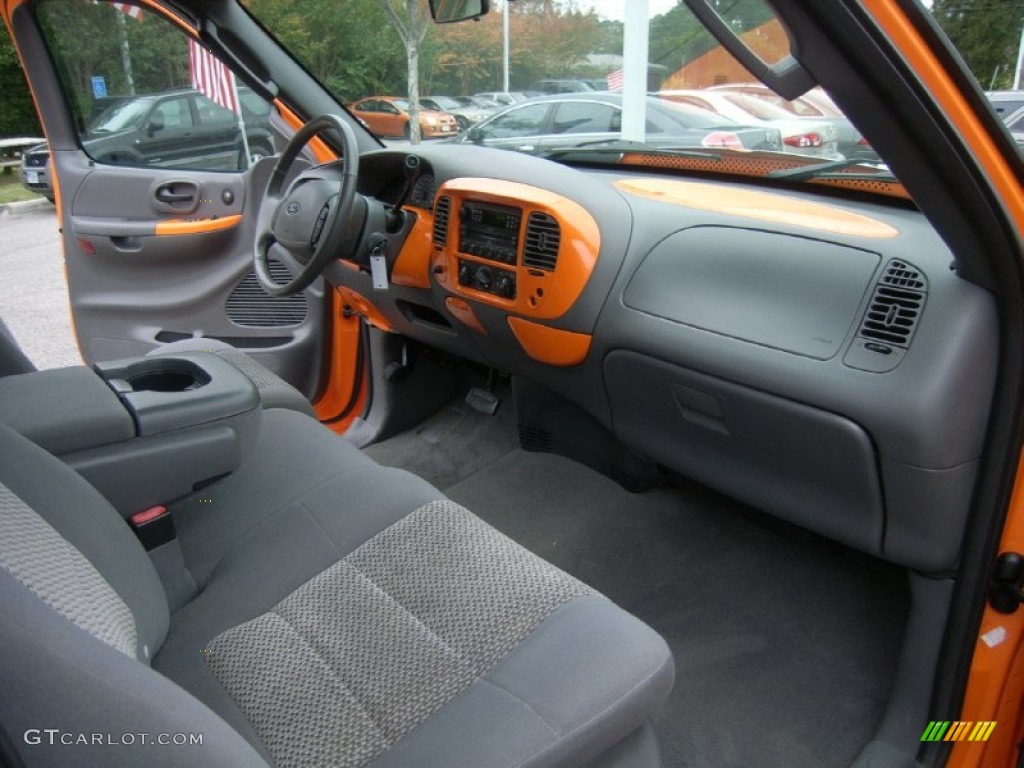 2003 F150 XLT Regular Cab - Hugger Orange / Dark Graphite Grey photo #21