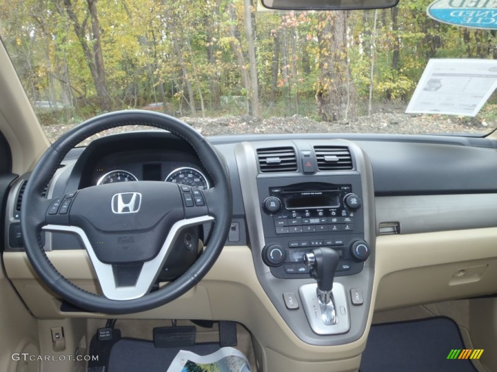 2009 CR-V EX-L 4WD - Green Tea Metallic / Ivory photo #5