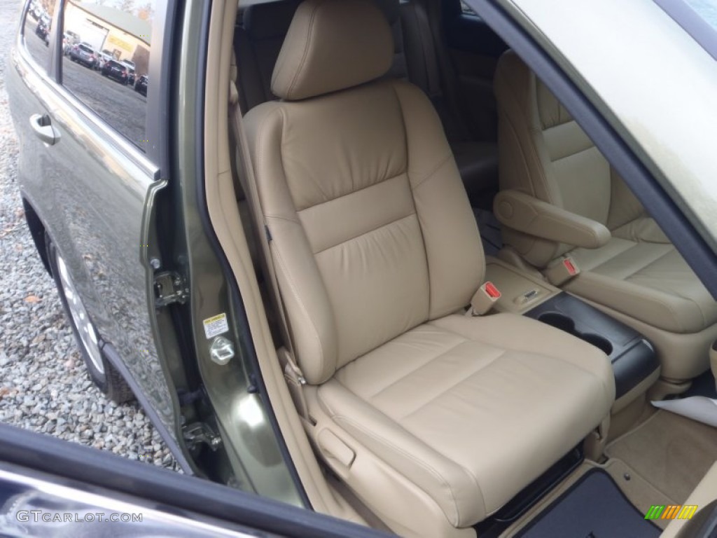 2009 CR-V EX-L 4WD - Green Tea Metallic / Ivory photo #15