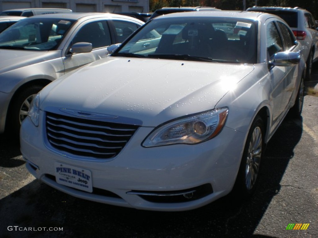 2012 200 Limited Sedan - Bright White / Black photo #1