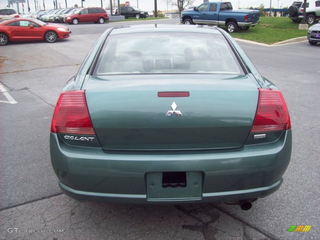 2005 Galant ES - Machine Green Metallic / Beige photo #4