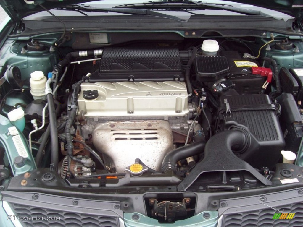 2005 Galant ES - Machine Green Metallic / Beige photo #10
