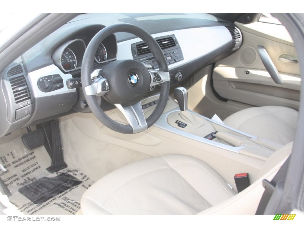 2008 Z4 3.0i Roadster - Alpine White / Beige photo #14