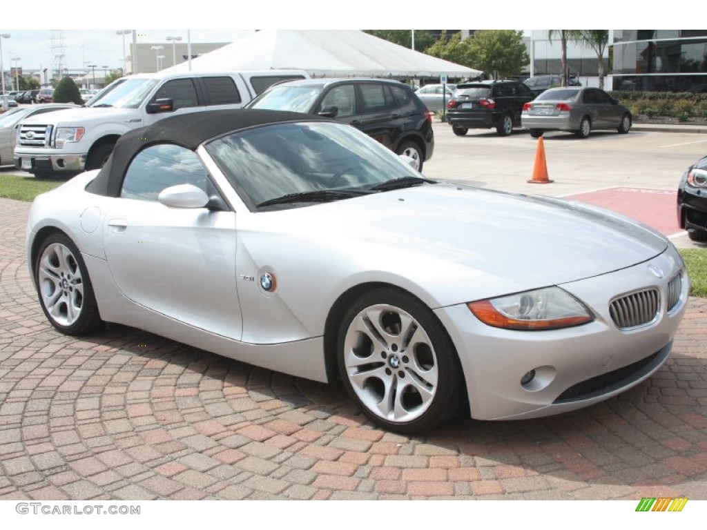 2003 Z4 3.0i Roadster - Titanium Silver Metallic / Black photo #5