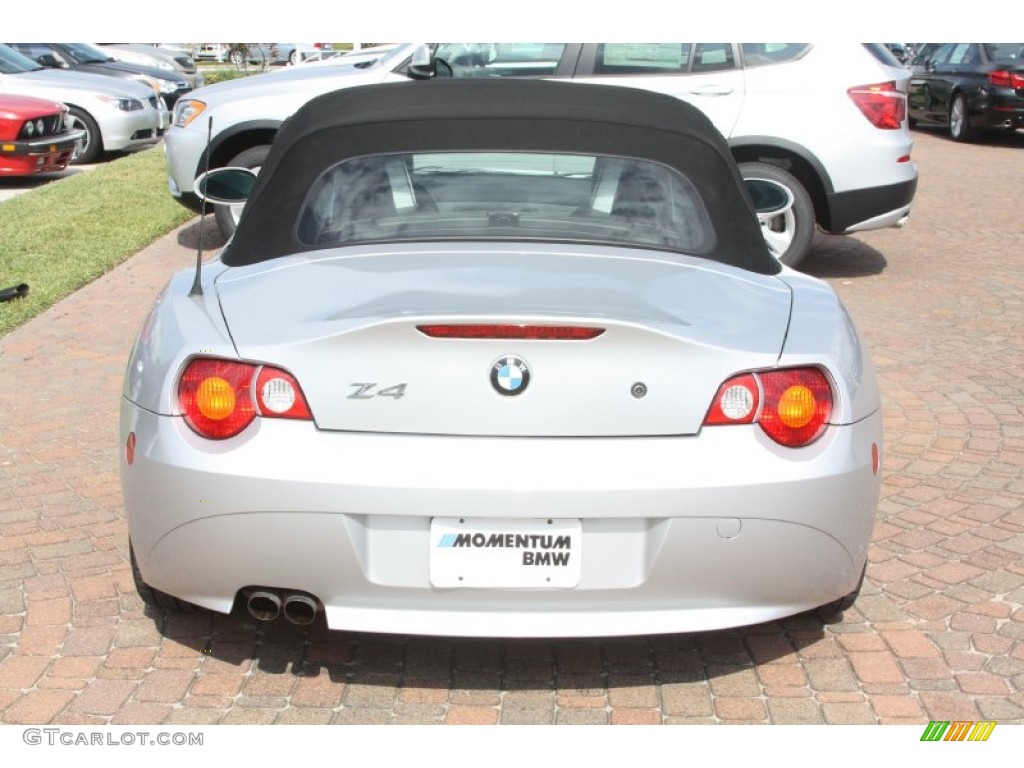 2003 Z4 3.0i Roadster - Titanium Silver Metallic / Black photo #11
