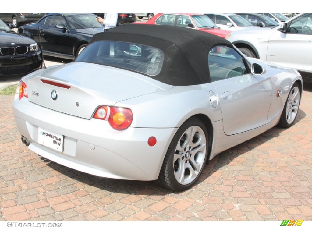 2003 Z4 3.0i Roadster - Titanium Silver Metallic / Black photo #12
