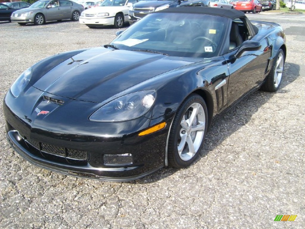 2010 Corvette Grand Sport Convertible - Black / Ebony Black photo #1