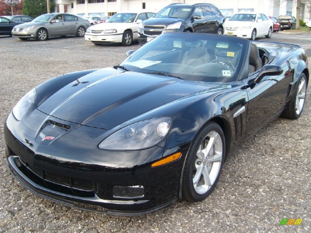 2010 Corvette Grand Sport Convertible - Black / Ebony Black photo #10
