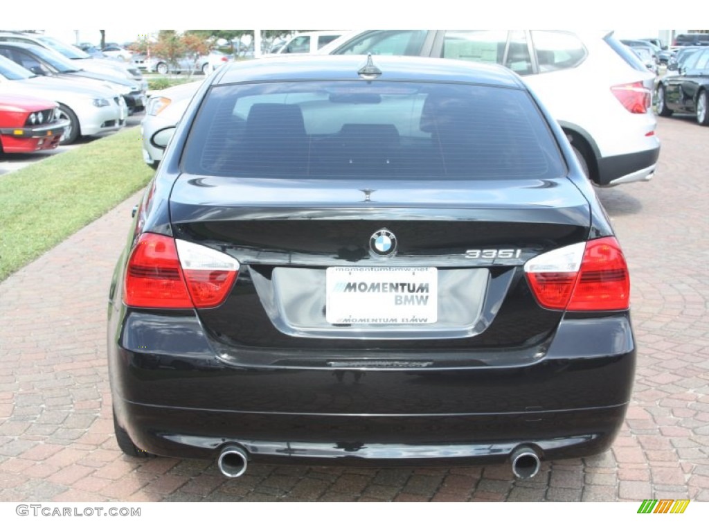 2008 3 Series 335i Sedan - Jet Black / Black photo #11