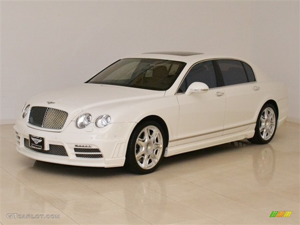 2010 Continental Flying Spur  - Glacier White / Saddle/Burnt Oak photo #1