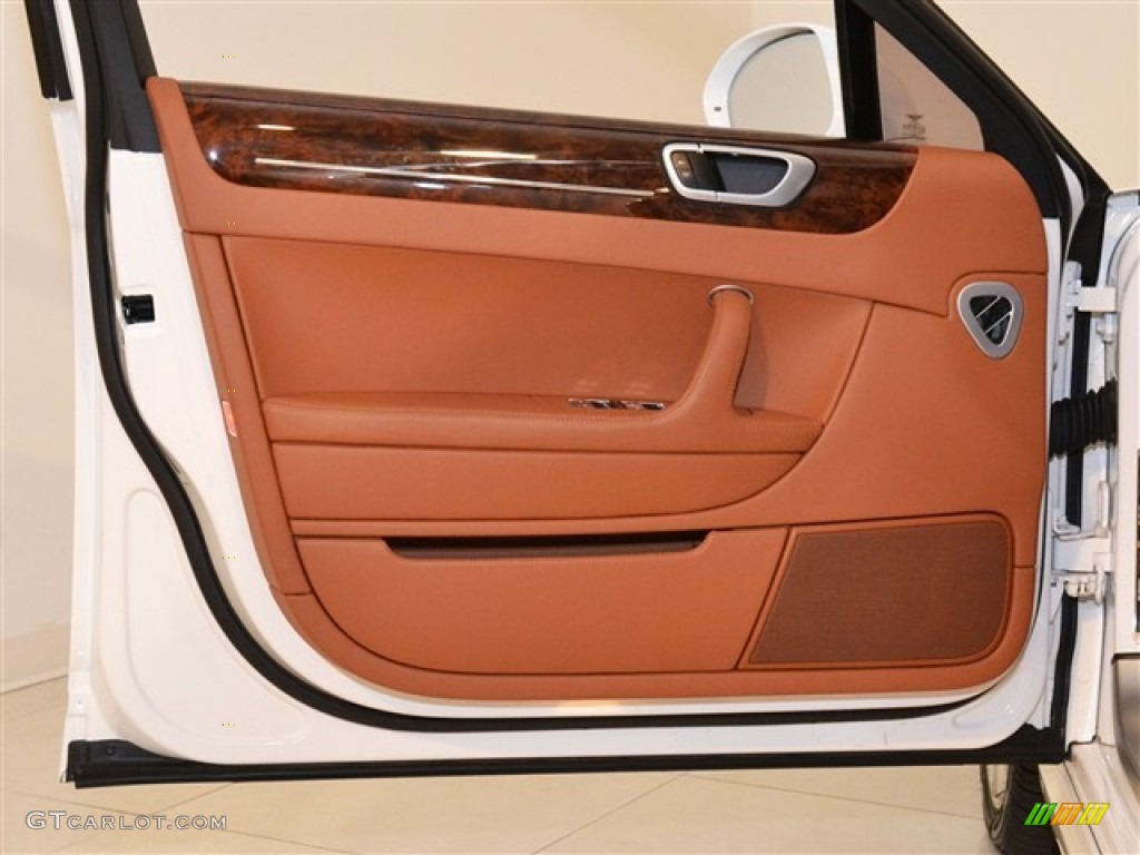 2010 Bentley Continental Flying Spur Standard Continental Flying Spur Model Saddle/Burnt Oak Door Panel Photo #55842890