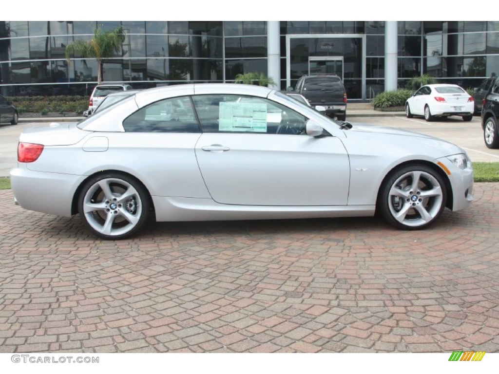 2012 3 Series 335i Convertible - Titanium Silver Metallic / Black photo #4