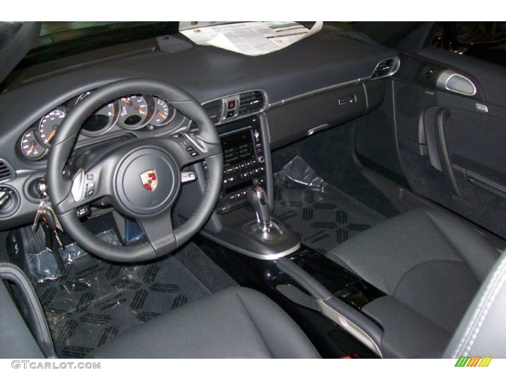 Black Interior 2012 Porsche 911 Black Edition Cabriolet Photo #55844729