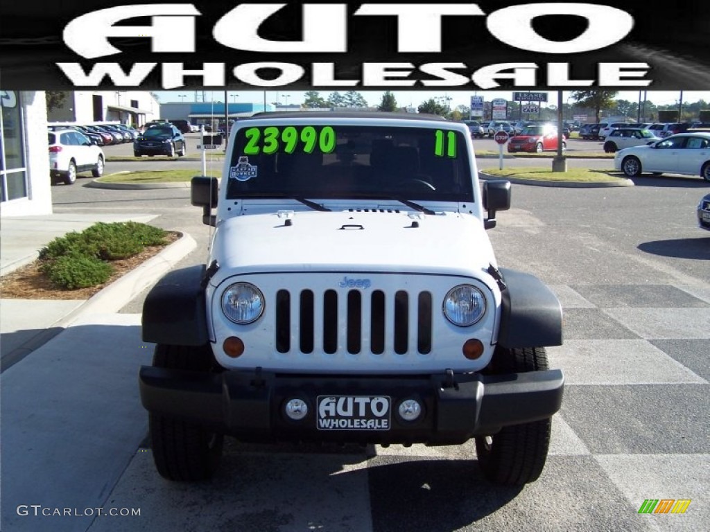 2011 Wrangler Sport S 4x4 - Bright White / Black photo #2