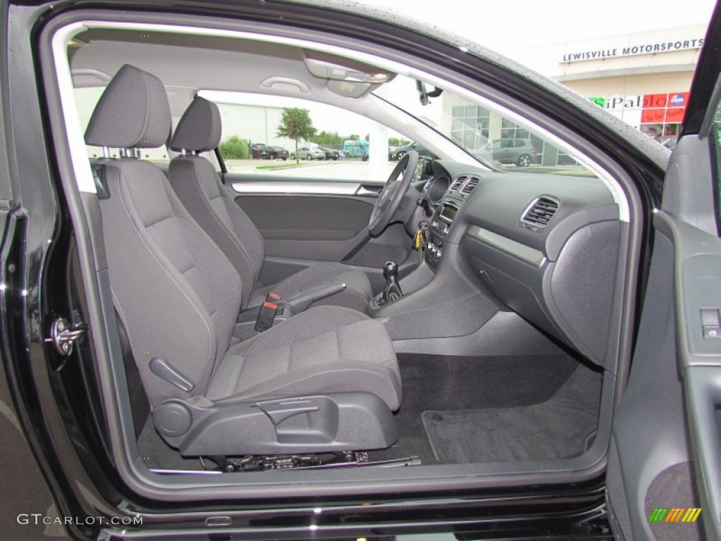 Titan Black Interior 2011 Volkswagen Golf 2 Door Photo #55845101