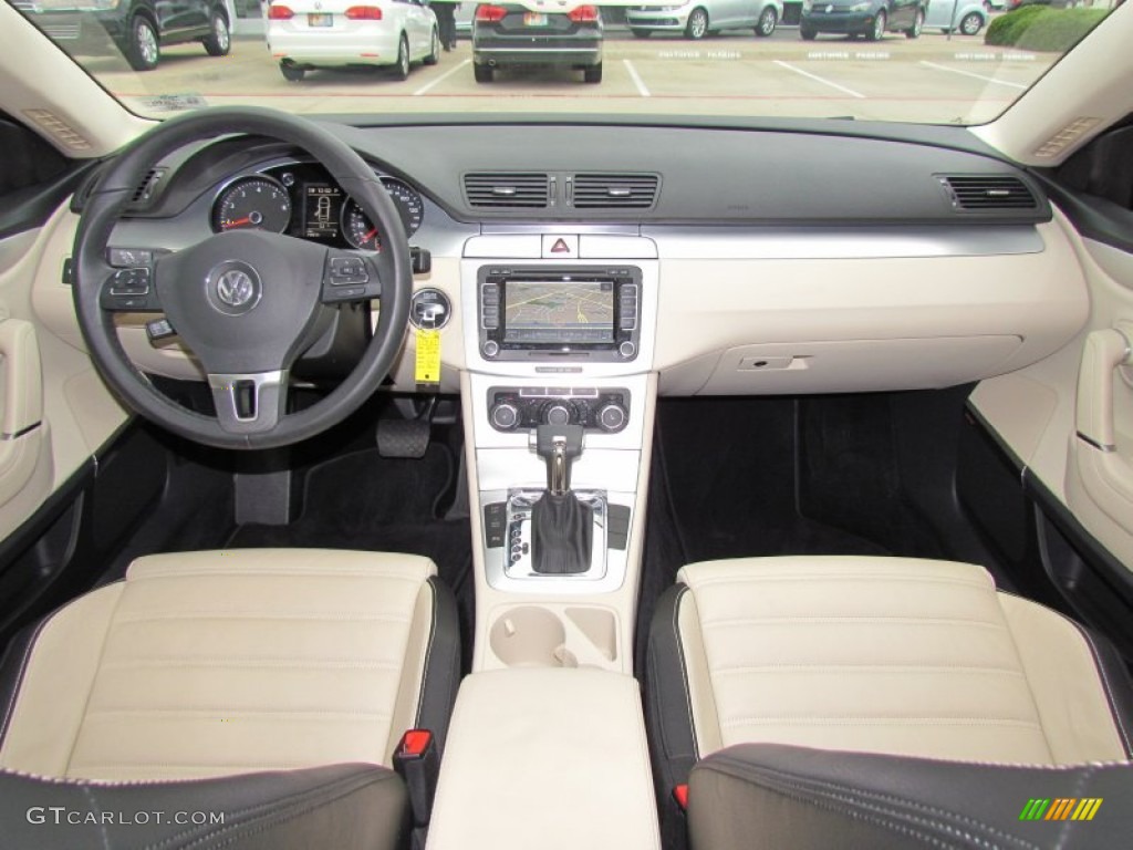 2010 Volkswagen CC Luxury Cornsilk Beige Two Tone Dashboard Photo #55845239