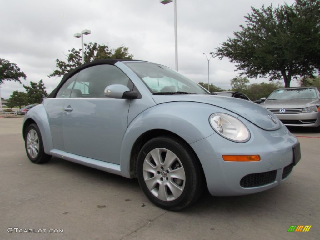 2010 New Beetle 2.5 Convertible - Heaven Blue Metallic / Black photo #7