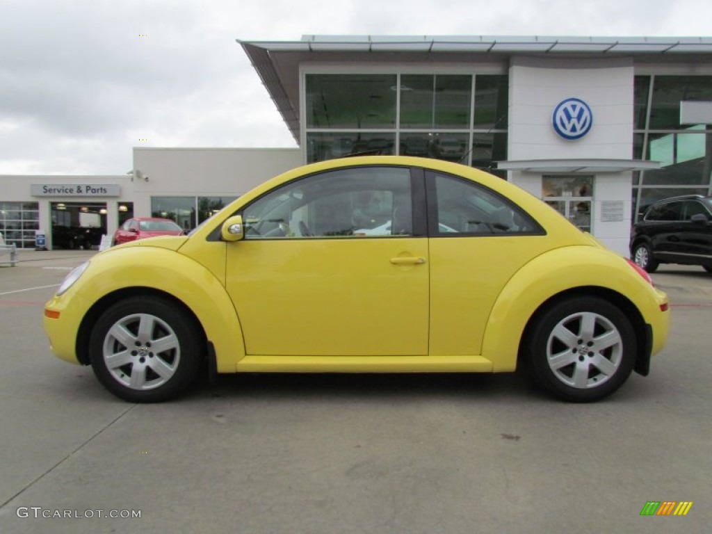 Sunflower Yellow 2007 Volkswagen New Beetle 2.5 Coupe Exterior Photo #55845605